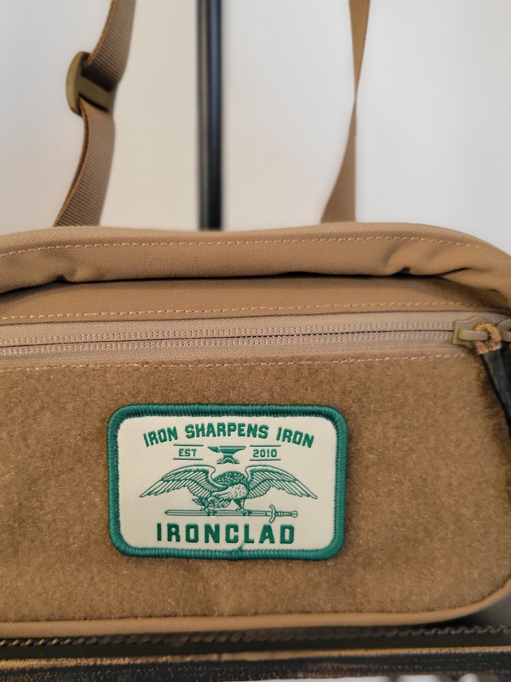 Ironclad Gym Tan Belt Bag Crossbody Sling Bag